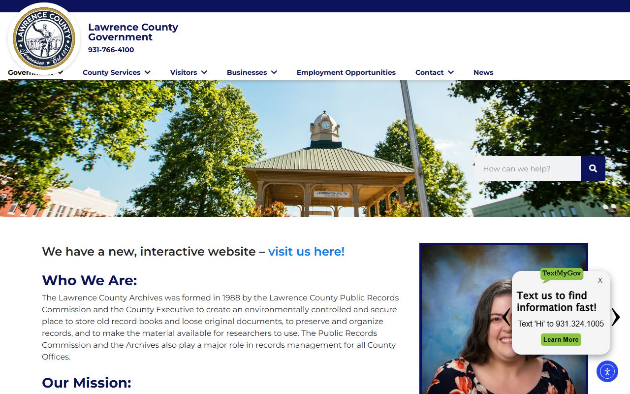 Lawrence County Genealogy resource from Lawrence County Archives