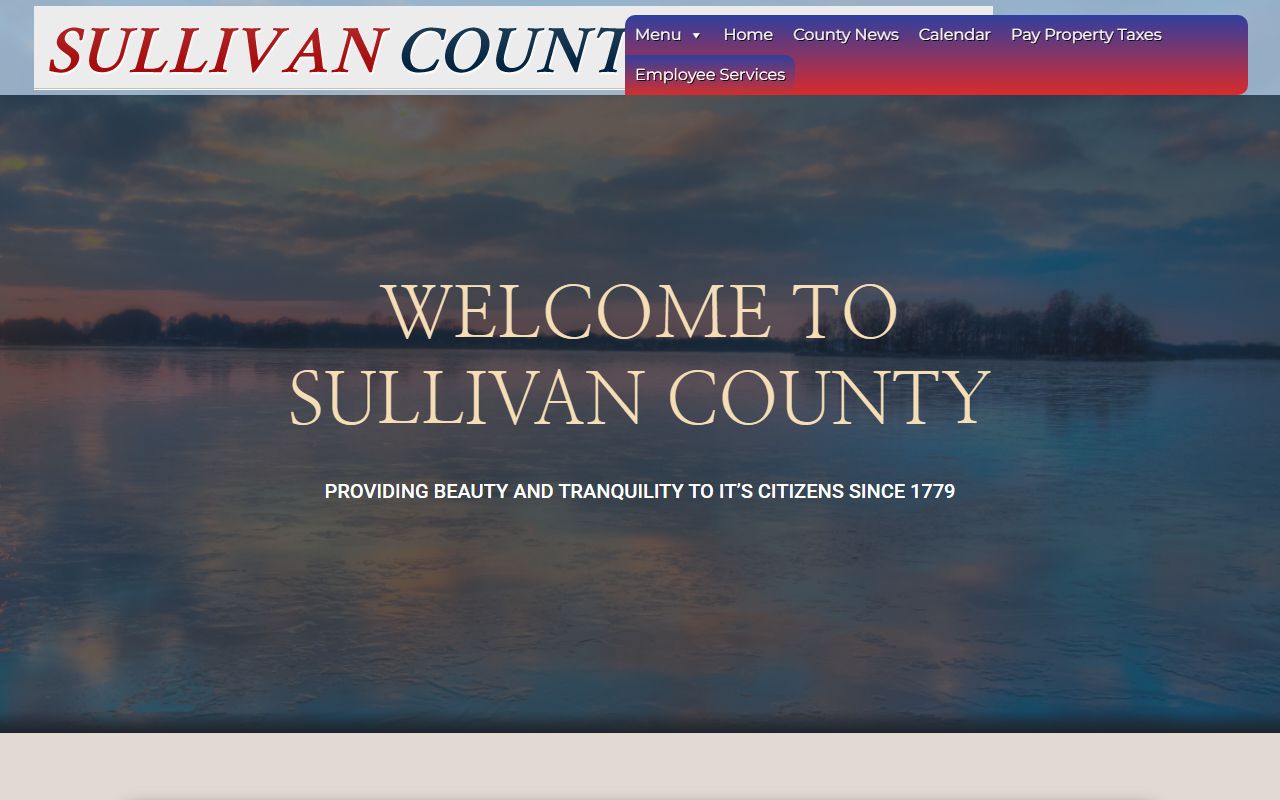 Sullivan County genealogy resources on the Sullivan County government site
