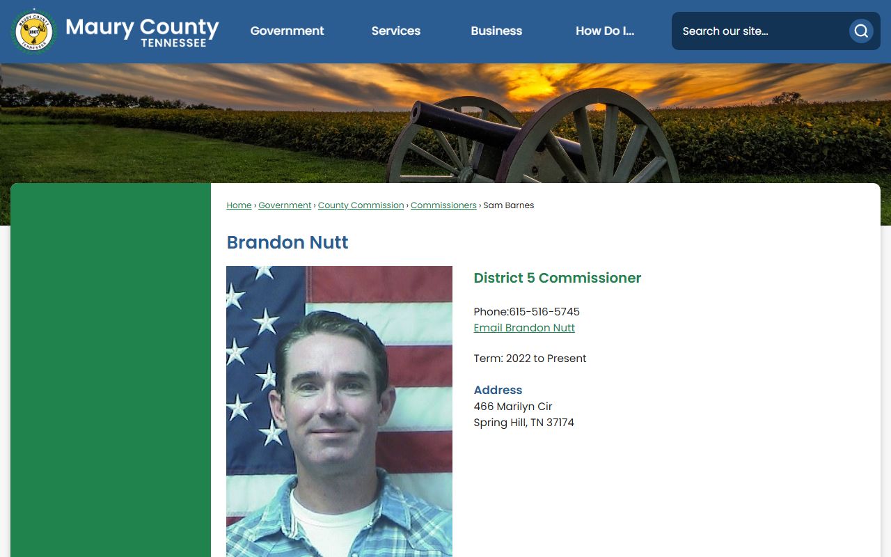 Maury County genealogy resources on the Maury County Archives page