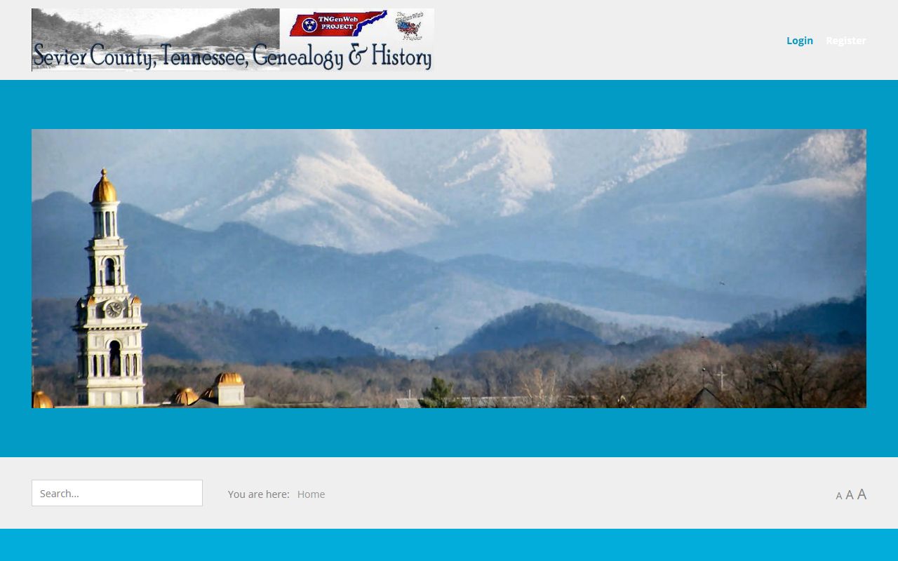 Sevier County genealogy records on the Sevier County TNGenWeb page