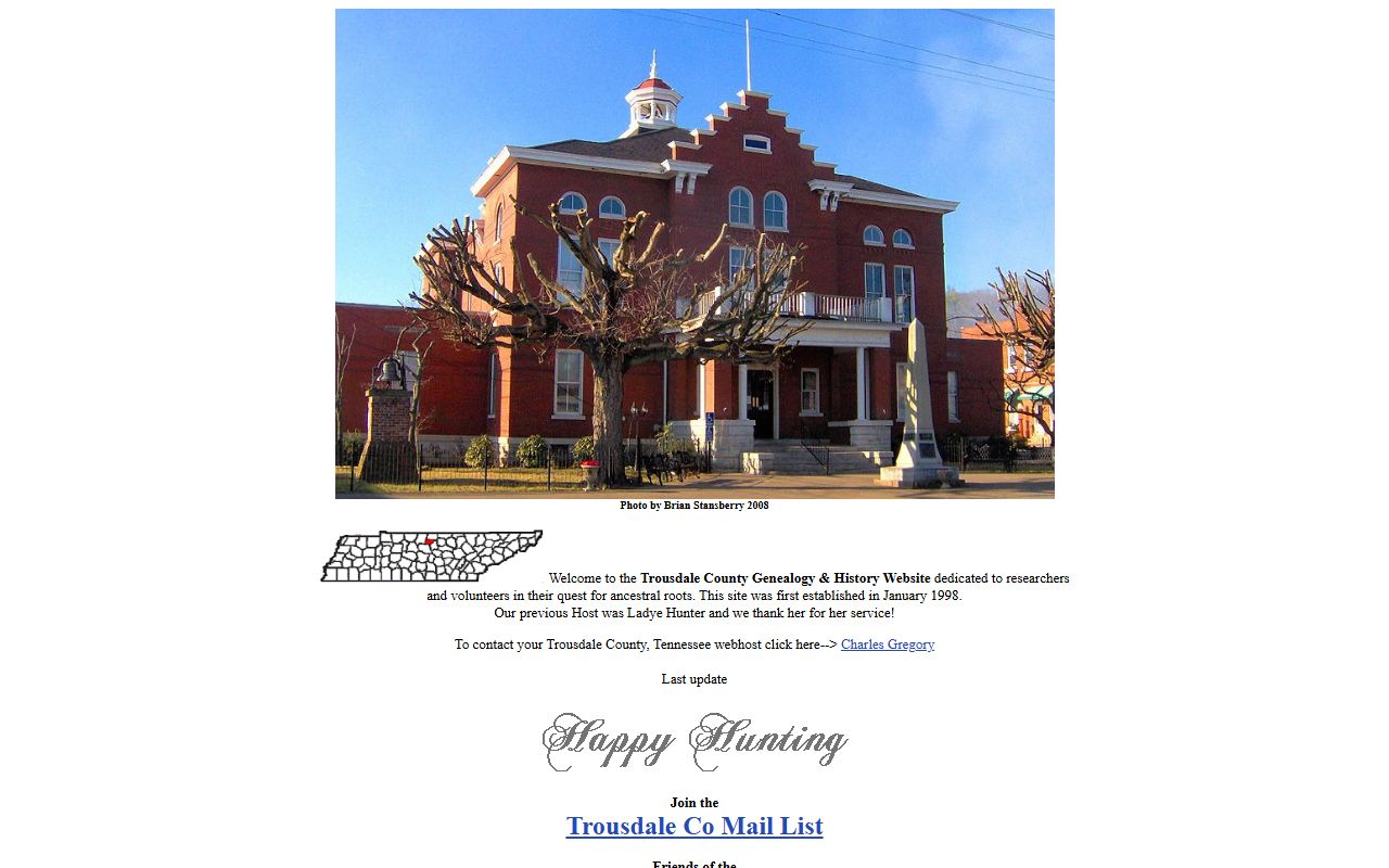 Trousdale County genealogy resources on the Trousdale County TNGenWeb page