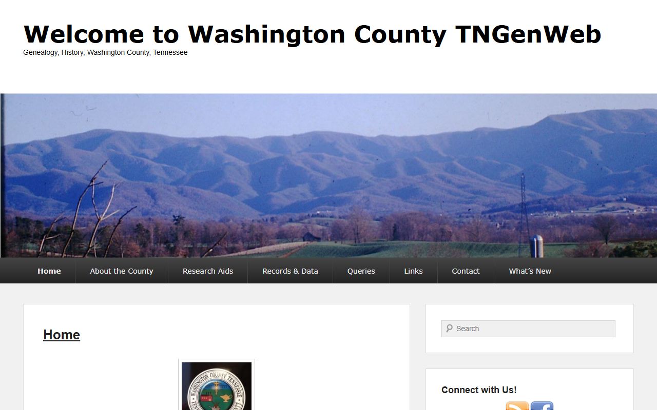 Washington County genealogy records on the Washington County TNGenWeb page